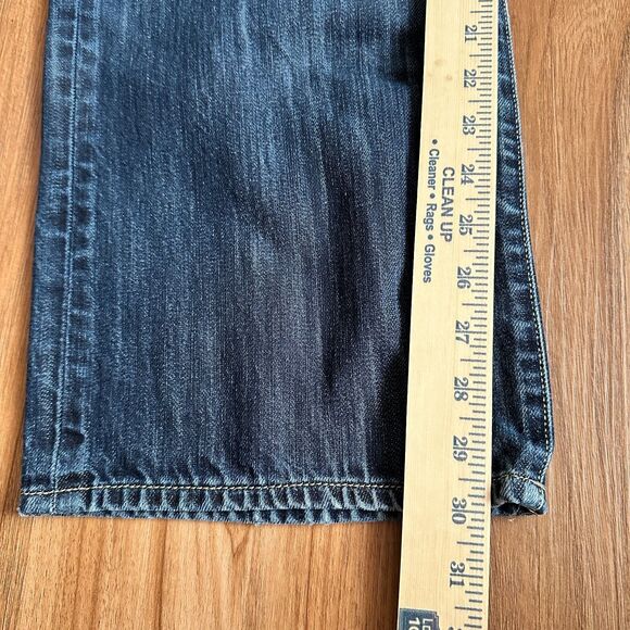 Mavi Men's Mark Jeans Straight Leg Stretch Dark Wash Blue Mid Rise Denim 38x32 - Picture 7 of 11